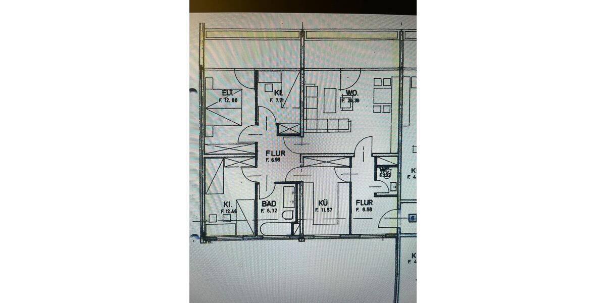 Etagenwohnung Bayreuth Meyernberg - 4 Zimmer, 101 m&sup2;, 960&euro; | Angebot:27540094
