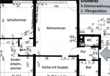 Wohnung Eckersdorf - 3 Zimmer, 84 m&sup2;, 725&euro; | Angebot:27585418