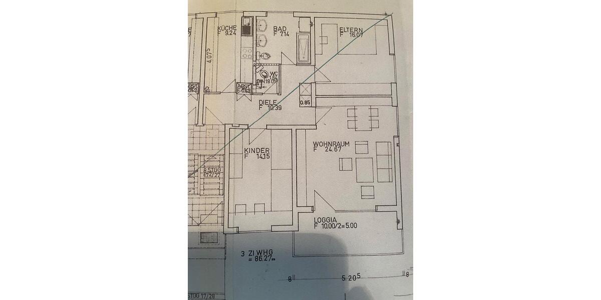 Hochparterre Bayreuth Bernecker Straße / Insel / Riedelsberg - 3 Zimmer, 87 m&sup2;, 1.100&euro; | Angebot:27542100
